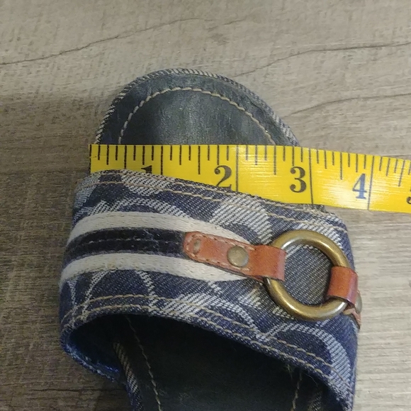 Coach Shoes Coach Denim Wedge Sandal Poshmark